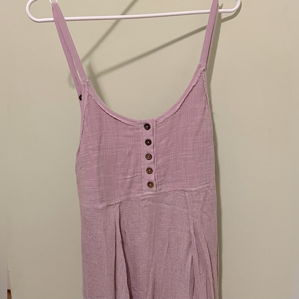 Free People Spring Lavender Linen Dress. XS (fits small to medium) New w/ tag